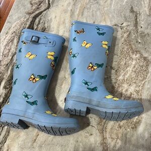 Chooka Handcrafted Blue Rain Boots • Size 8